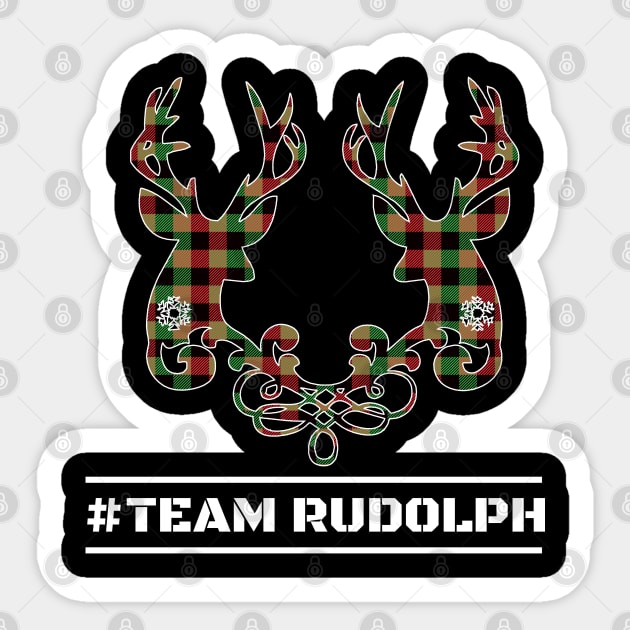 Christmas Team Rudolph Sticker by Merch Manias